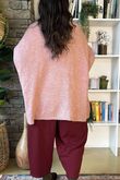 Inside Out Oversized Grunge Knit Rose